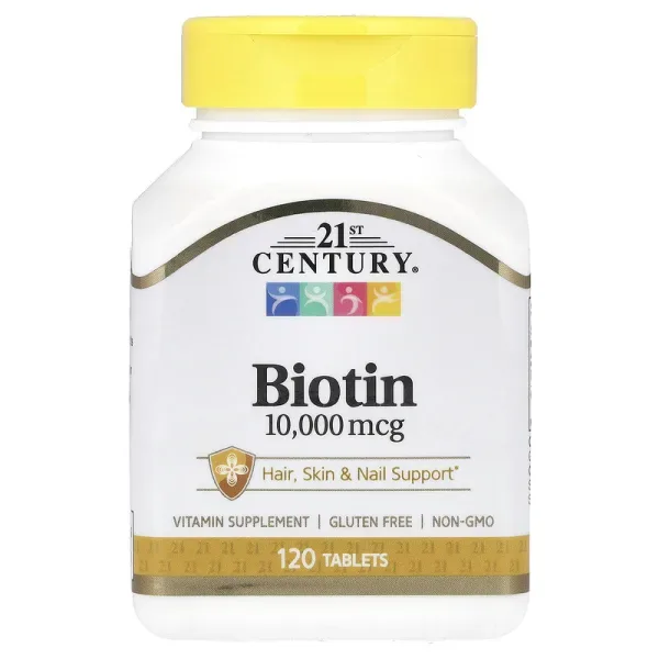 Biotin, 10,000 mcg, 120 Tablets