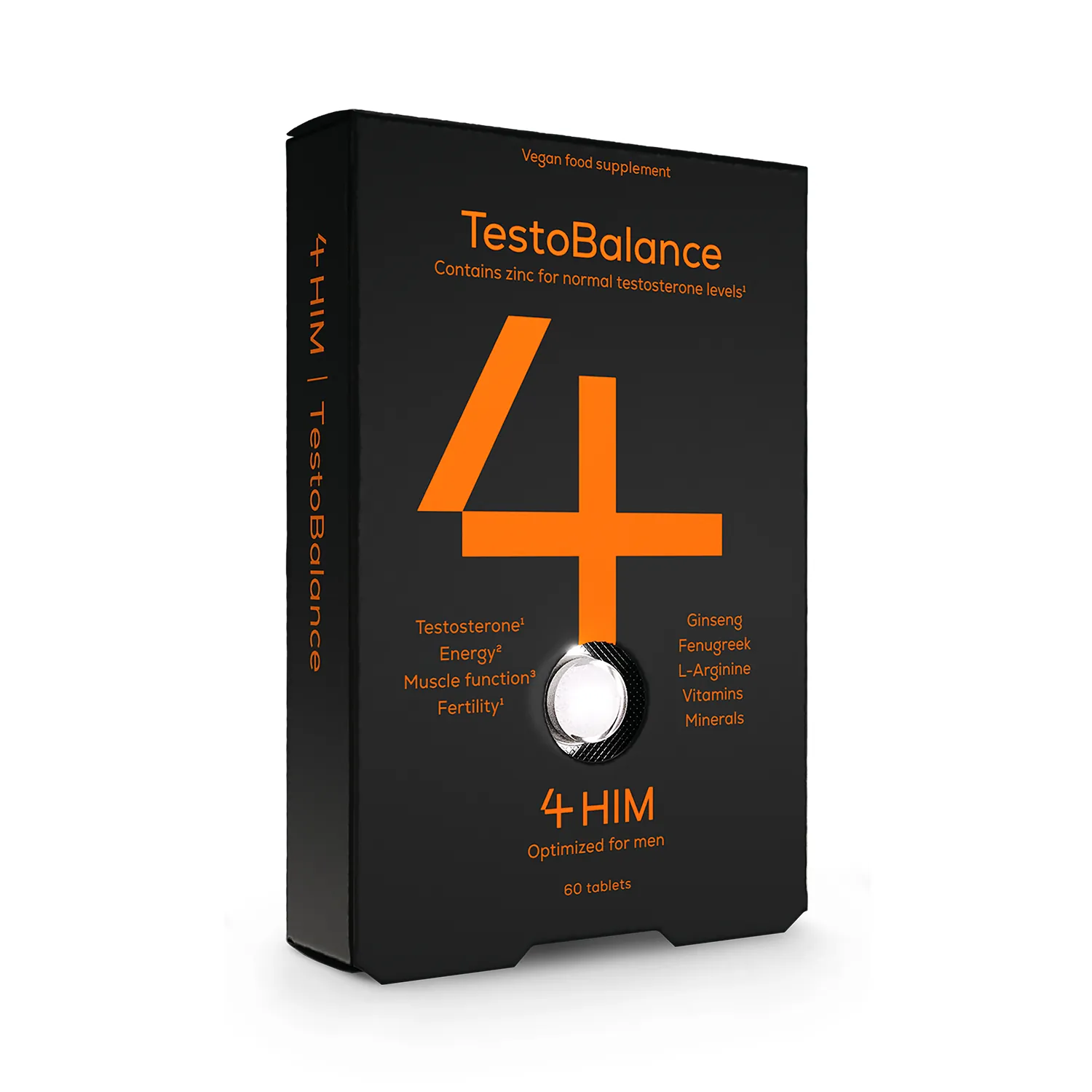 4Him Testobalance Testosterone Supplements For Men 60 Vegan Tablets