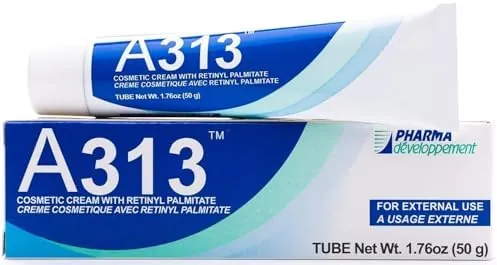 A313 Vitamin A (Retinoids) Lightweight Face Cream for Anti-Aging, Reduce Wrinkles, Prevents Acne Breakouts, and Hyperpigmentation - Skincare for Smooth, Radiant Skin - 50g Cream