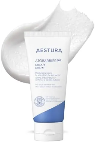 AESTURA ATOBARRIER365 CREAM with Ceramide, Korean Moisturiser, Korean Skincare, 120-Hour Hydrating Visible Capsule Moisturizer, Facial Cream for Dry & Sensitive Skin, Dermatologist Tested, 80mL