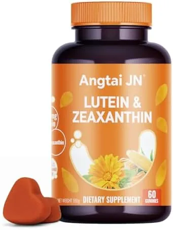 Lutein Gummies (60 Count) Eye Health Supplement with Zeaxanthin & Vitamin A – Orange Flavor, Blue Light Protection, Supports Vision Care for Adults – Vegan, Non-GMO, Gluten Free