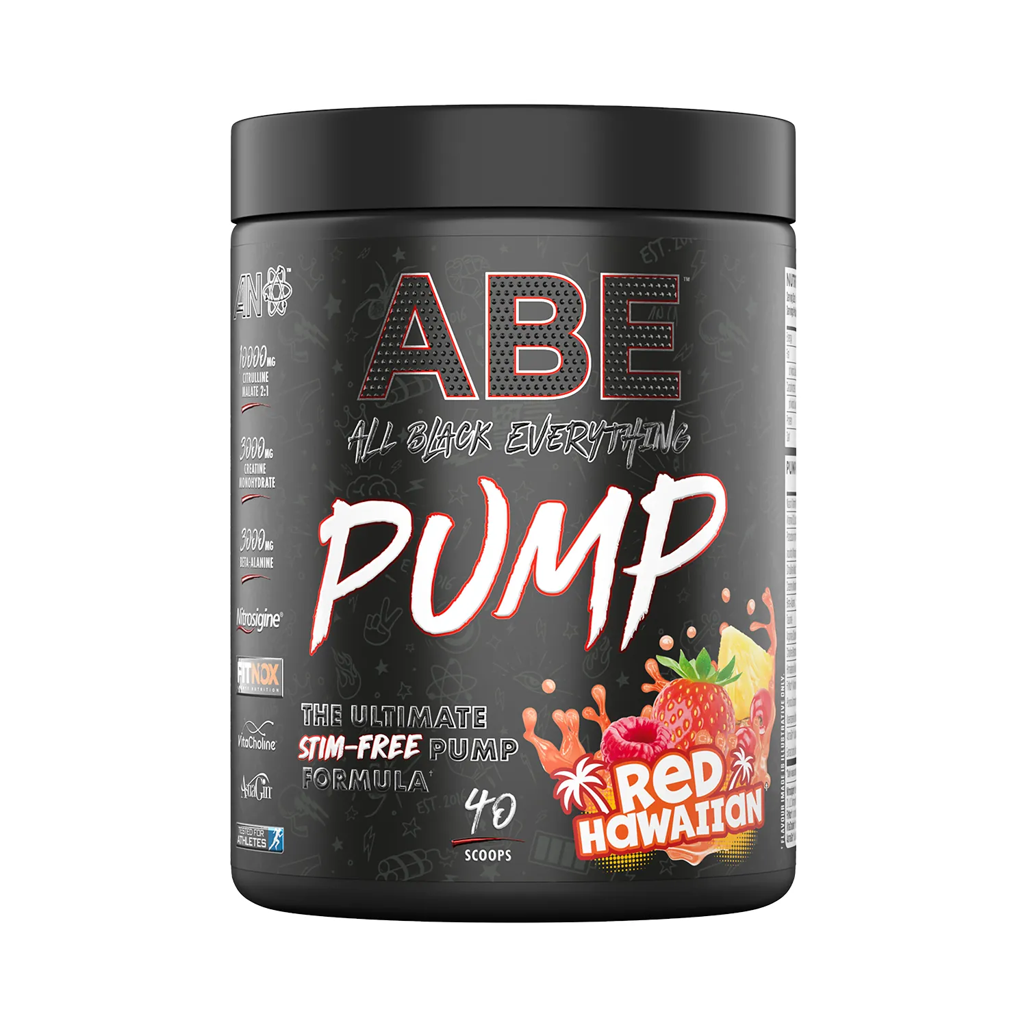 ABE Pump Pre Workout Powder Red Hawaiian 500g