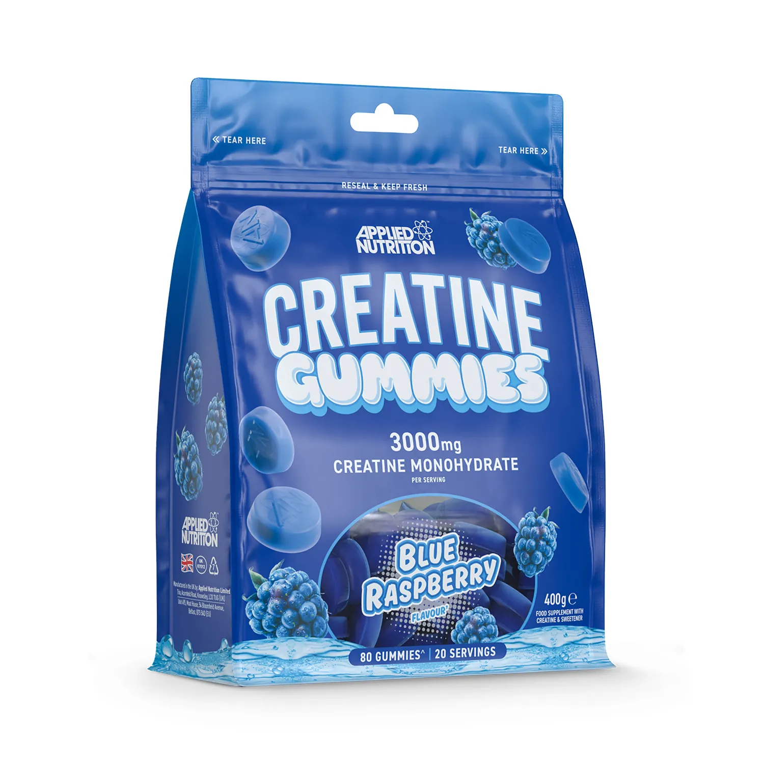 Creatine Gummies Blue Raspberry 400g