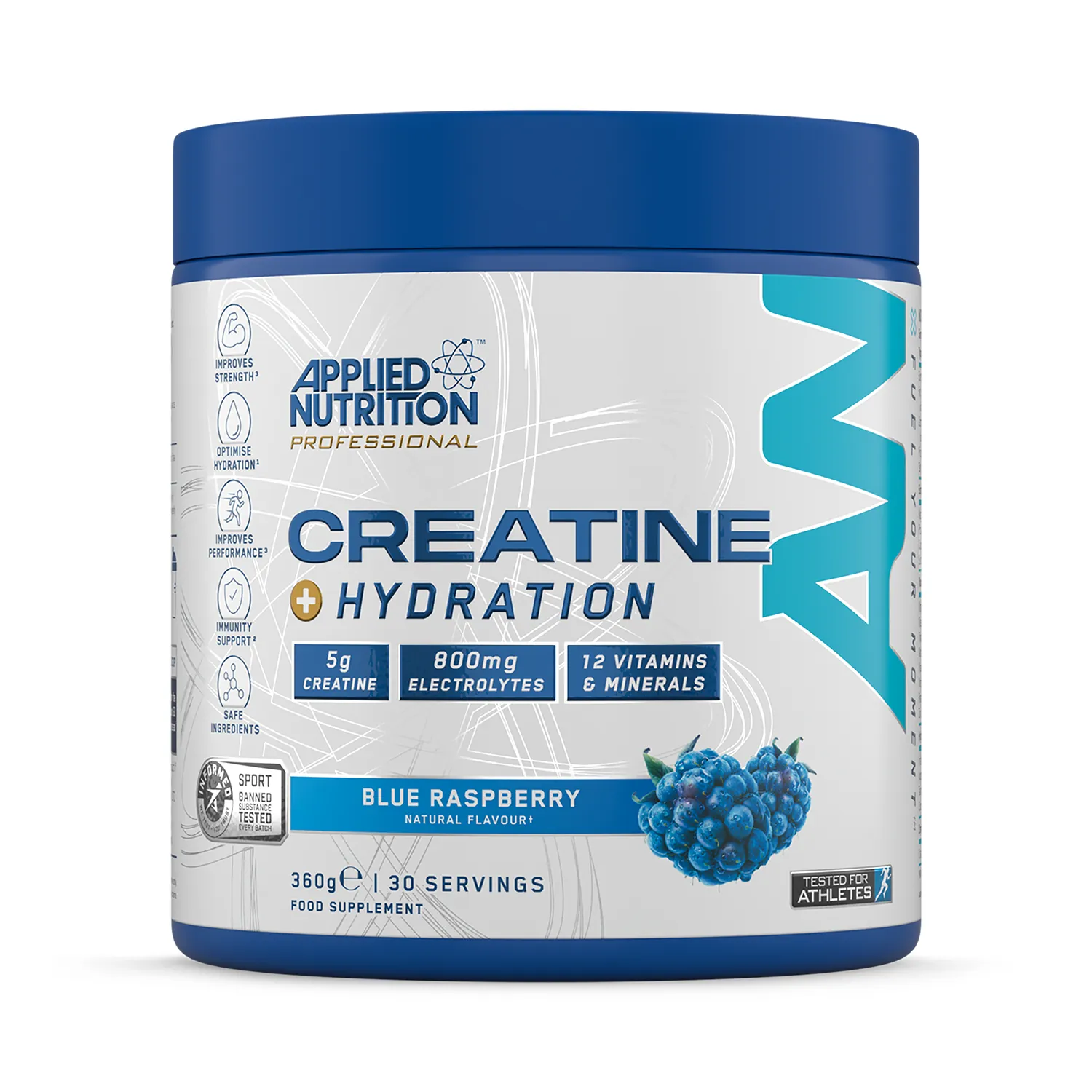 Creatine+ Hydration Powder Blue Raspberry 300g