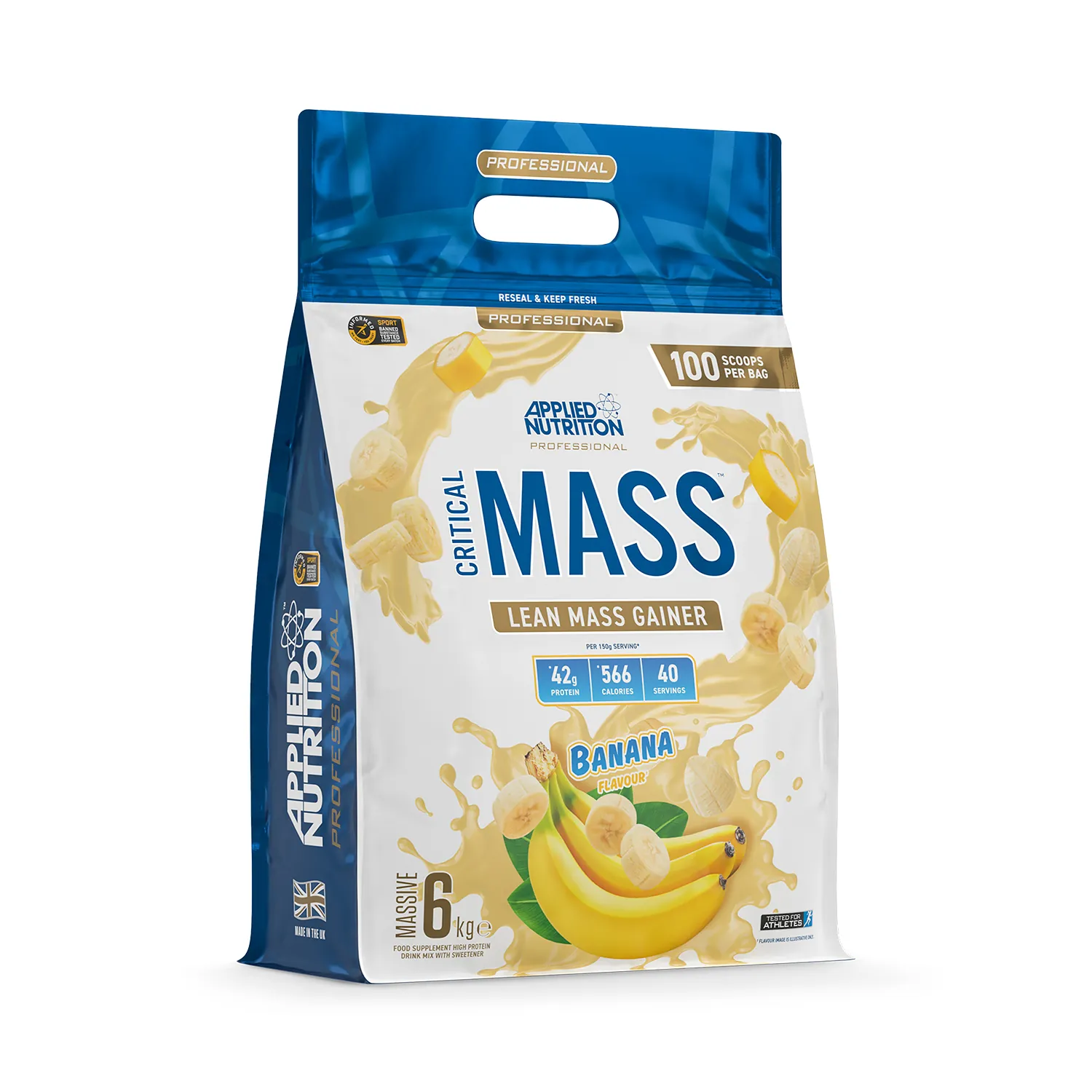 Critical Mass Professional Lean Mass Gainer Banana 6kg (40 Servings)