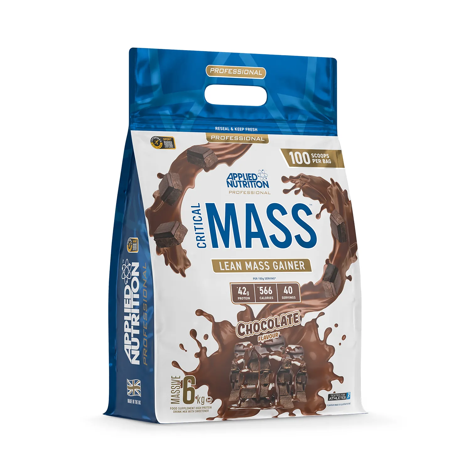 Critical Mass Professional Lean Mass Gainer Chocolate 2.4Kg (40 Servings)