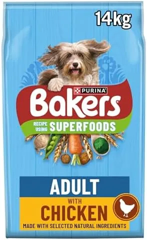 BAKERS Superfoods Adult Dry Dog Food Chicken with Vegetables 14kg Pack