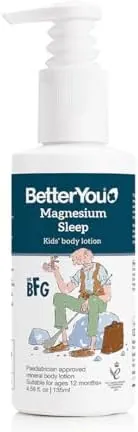 BetterYou Magnesium Sleep Kids' Body Lotion, Pure Magnesium Chloride with Lavender and Chamomile Essential Oils, Paediatrician Approved, Dermatologically Tested and Suitable for Sensitive Skin