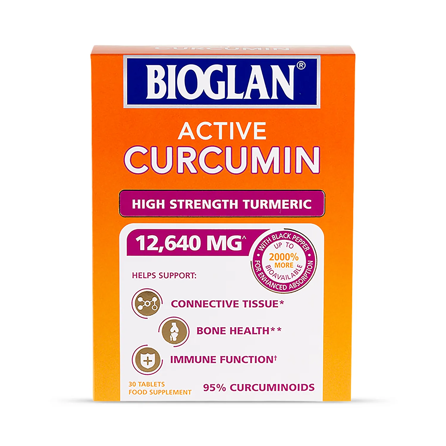Active Curcumin High Strength Turmeric 30 Tablets