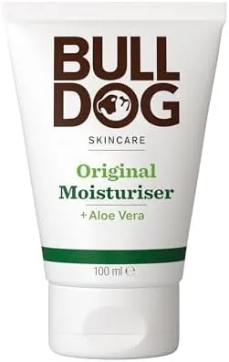 Bulldog Skincare Original Men's Moisturiser, Non-Greasy Hydration, Fast Absorption Daily Moisturiser for Men 100ml