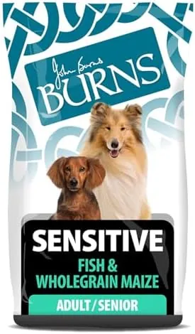 Burns Pet Nutrition Hypoallergenic Complete Dry Dog Food Adult and Senior Dog Sensitive with Fish 6 kg