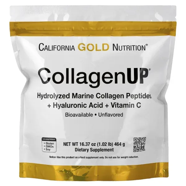 CollagenUP®, Hydrolysed Marine Collagen Peptides with Hyaluronic Acid and Vitamin C, Unflavoured, 1.02 lb (464 g)