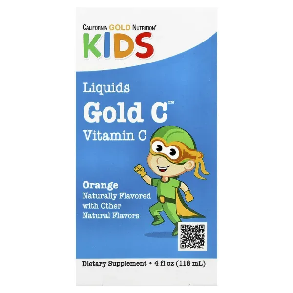 Kids Gold C™, Liquid Vitamin C, Orange, 4 fl oz (118 ml)