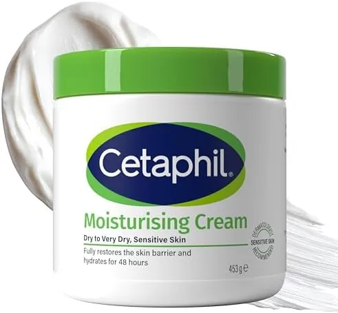 Cetaphil Body Moisturiser, 453g, Moisturising Cream For Dry to Very Dry, Sensitive Skin, With Niacinamide & Vitamin E, Packaging May Vary