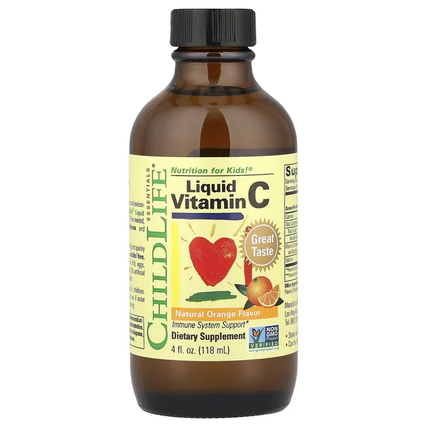 Liquid Vitamin C, Natural Orange, 118 ml (4 fl oz)