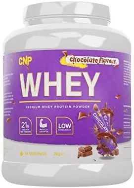 CNP Professional Premium Whey Protein Powder 2kg & 900g, 21g Protein, Low Carb, Easy Digestion, 66/30 Servings, Vegetarian, Halal, 12 Great Flavours (2 kg, Chocolate)