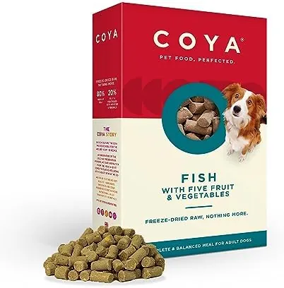 Freeze-Dried Dog Food, Fish (150g) Hypoallergenic & Grain Free, Made With 80% Fish & 20% Fruits & Veggies