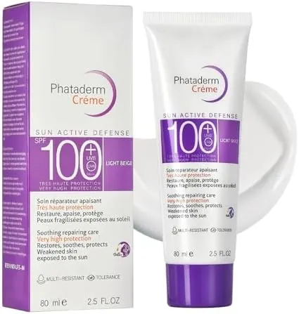 Factor 100 Sun Cream for Face & Body, SPF 100 Sunscreen with PA++++, Water & Sweat Resistant Sun Block, Lightweight Non-Greasy Formula for Outdoor & Beach Activities