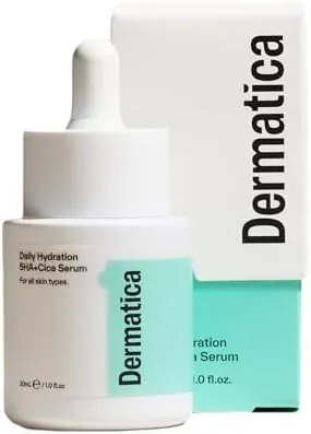 Dermatica Daily Hydration 5HA+Cica Serum – Lightweight Face Serum with 5 Types of Hyaluronic Acid, Cica & Niacinamide for Deep Hydration, Barrier Support & Plumper-Looking Skin
