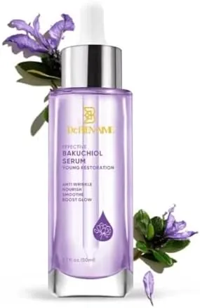 Bakuchiol Face Serum 50ml-Natural Retinol Alternative for Sensitive Skin, Vitamin C, Anti-Ageing & Acne, Reducing Fine Lines & Wrinkles-Hydrating & Glowing your Face. SCPN UK Registered