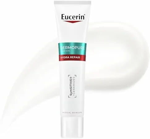 Eucerin Dermopure Clinical Hydra Repair Fluid 40ml, Moisturising Repair Cream with SymSitive & Ceramides for Acne, Face Moisturiser Oily and Sensitive Skin