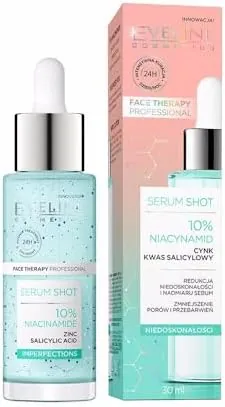 Eveline Cosmetics Face Therapy Professional Niacinamide 10% Face Serum - Oil Control, Pore Minimizing & Anti-Blemish Treatment for Oily and Combination Skin