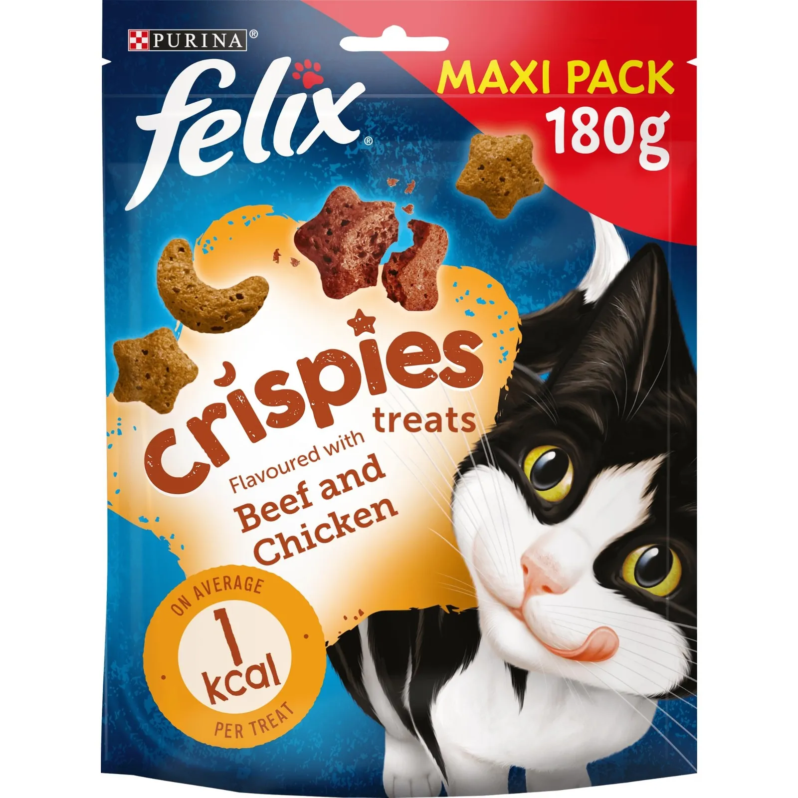 Felix Crispies Cat Treats Beef & Chicken 180g