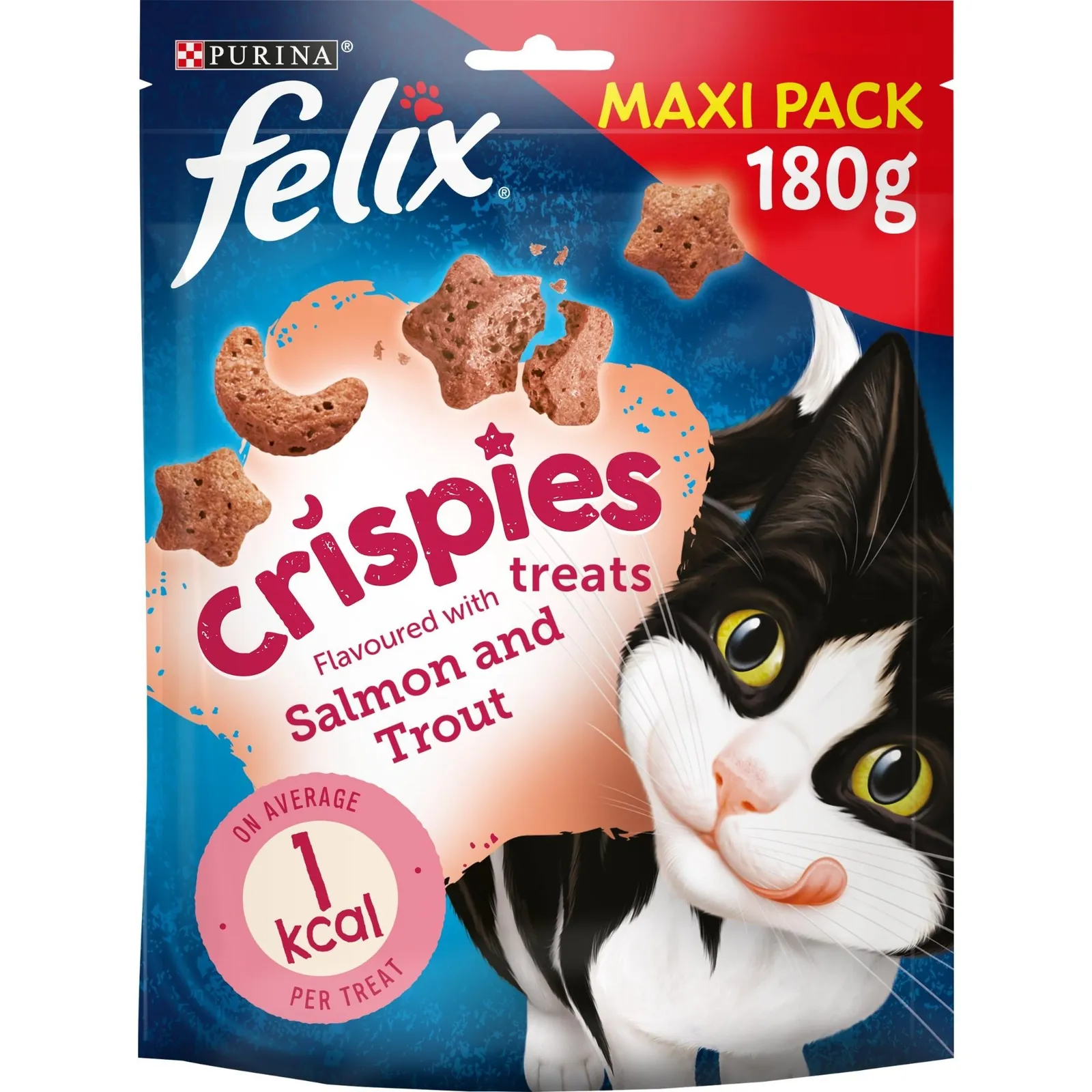 Felix Crispies Cat Treats Salmon & Trout 180g