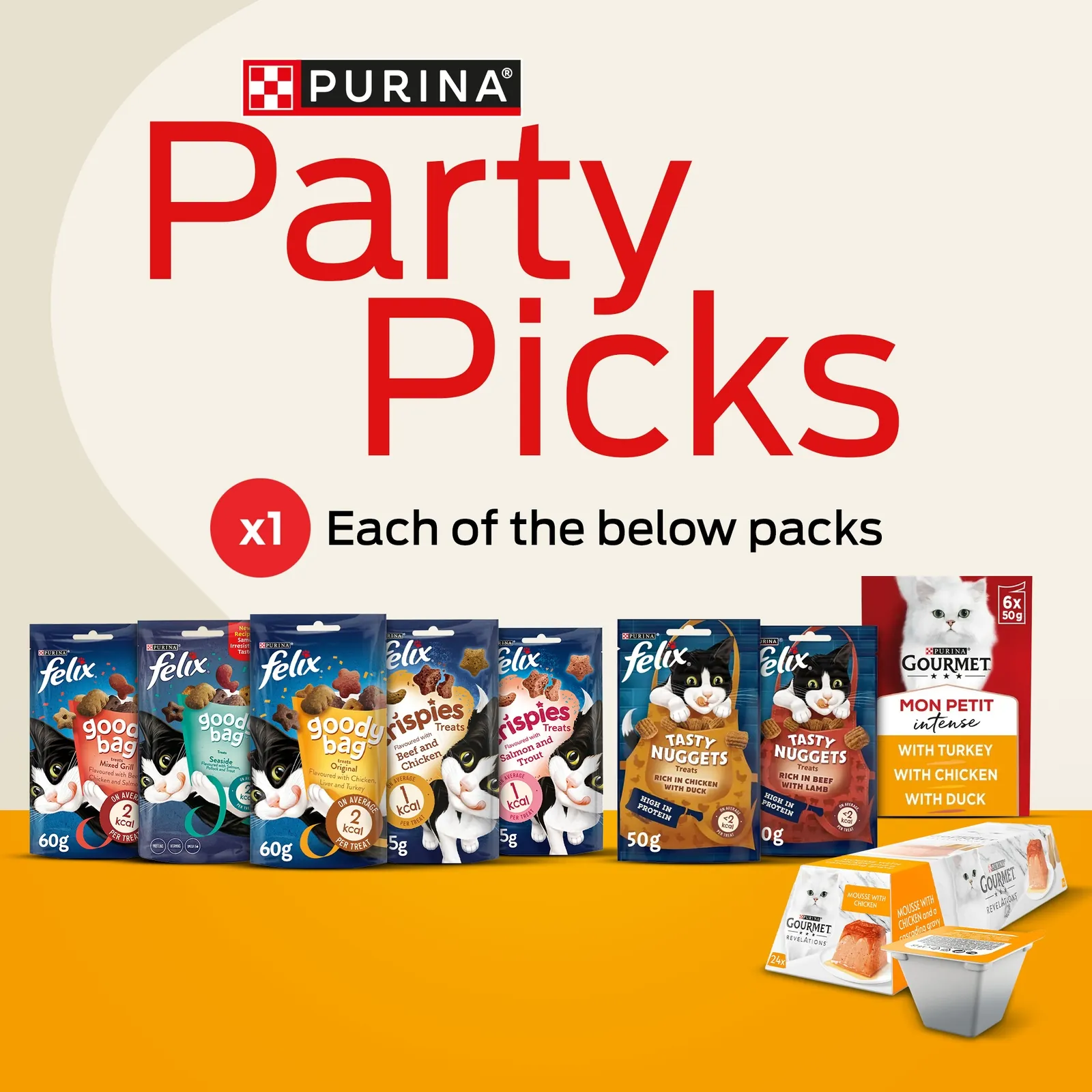 Party Picks Pre-Mixed Bundle Adult Dry & Wet Cat Food