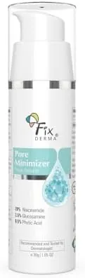Fixderma 20% Niacinamide Serum for Face for Pore Minimizer with 2.5% Glucosamine & Hyaluronic Acid