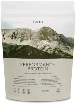 Form Performance Protein - Vegan Protein Powder - 30g Plant Based Protein per Serving, with BCAAs and Digestive Enzymes. Perfect Post Workout. Tastes Great with Just Water! - Chocolate Peanut
