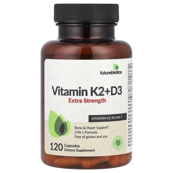 Vitamin K2 + D3, Extra Strength, 120 Capsules