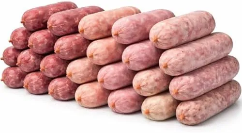 BARF Frozen Raw Dog Food Variety Pack - 24 Rolls (500g Each, 12kg Total) - Includes Chicken, Chicken & Veg, Tripe, Beef & Chicken Flavours