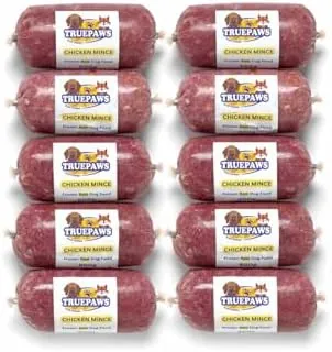 Premium Quality High-Protein Raw Dog Food - Frozen Chicken Mince - 20kg (40 × 500g) - Natural & Grain-Free Meal for Dogs - Natural Dog Meal