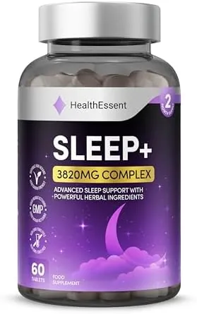 Sleeping Tablets with Magnesium Glycinate, Valerian Root, Lemon Balm Leaf and L-Theanine