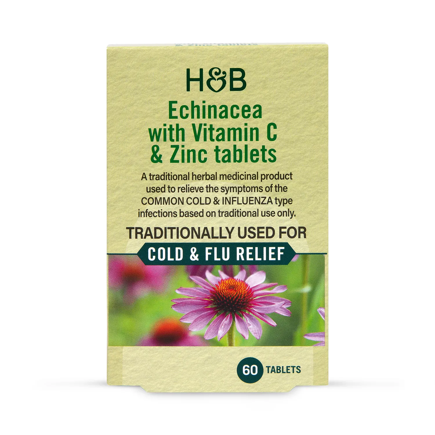 Echinacea with Vitamin C & Zinc 60 Tablets