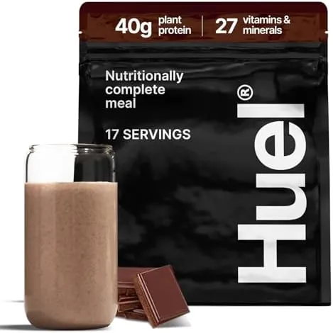 Huel Black Edition - Nutritionally Complete 100% Vegan Gluten-Free - Less Carbs More Protein - Powdered Meal (Chocolate, 1 Bag)