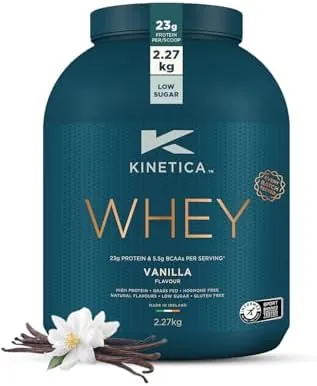 Kinetica Sports Whey Protein Powder - Vanilla, 2.27 Kg, 76 Servings