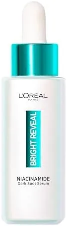 L’Oréal Paris Bright Reveal Niacinamide Dark Spot Serum for Face, 10% Niacinamide + Amino-Sulfonic, Visibly Fades All Types of Dark Spots: Post-Acne Marks, Hormonal Spots, Sunspots and Age Spots, 50ml