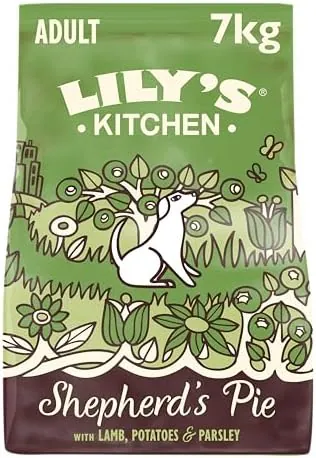 Lily’s Kitchen Made with Natural Ingredients Adult Dry Dog Food Shepherd’s Pie Balanced Recipe 7kg Bag