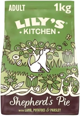 Lily's Kitchen Natural Grain Free Complete Adult Dry Dog Food - Lamb Shepherd's Pie, 1 kg