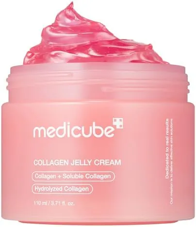 medicube Collagen Jelly Cream- Niacinamide & Freeze-Dried Hydrolyzed Collagen-Boosts skin barrier hydration & gives 24h Glow & Firmer looking skin