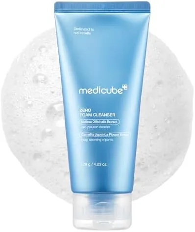 medicube Zero Foam Cleanser for Sensitive Skin - Sebum Control, Moisture Balance, and Pore Minimization