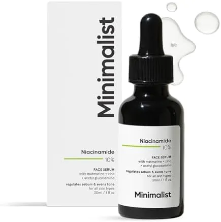 Minimalist 10% Niacinamide Face Serum for Acne Marks, Blemishes & Oil Balancing with Zinc
