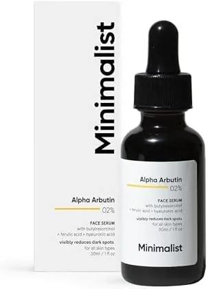 Minimalist 2% Alpha Arbutin Serum for Pigmentation & Dark Spots Removal
