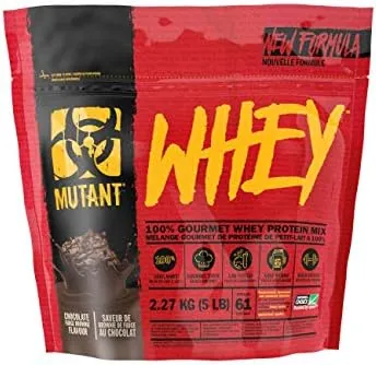 Mutant Whey – 100% Whey Protein Powder Shake, Gourmet Taste, 22g of Protein, Fast Absorbing, Easy Digesting, 2,27 kg - Chocolate Fudge Brownie