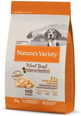 Meat Boost Complete Dry Food Free Range Chicken for Adult Dogs- 10 Kg