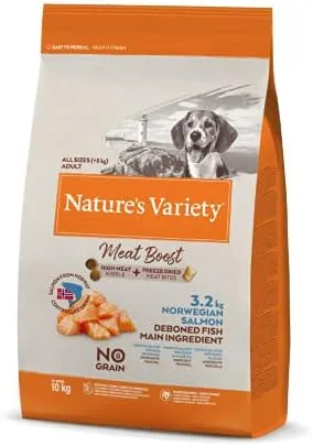 Meat Boost Complete Dry Food Norwegian Salmon for Adult Dogs - 10 Kg