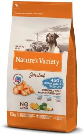 Selected Mini Complete Dry Food with Norwegian Salmon 1.5 Kg