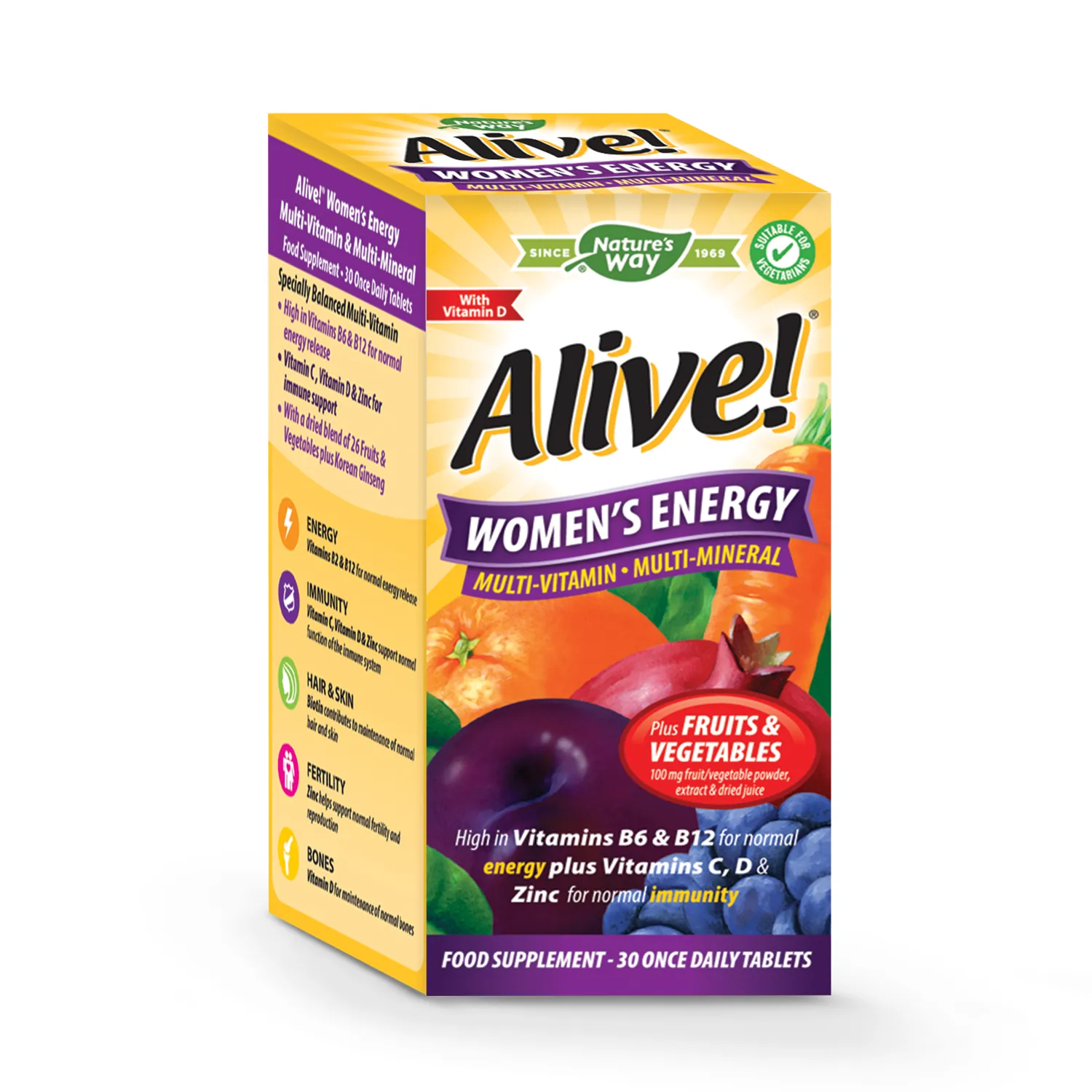 Alive! Women's Energy Multi-Vitamin 30 Tablets